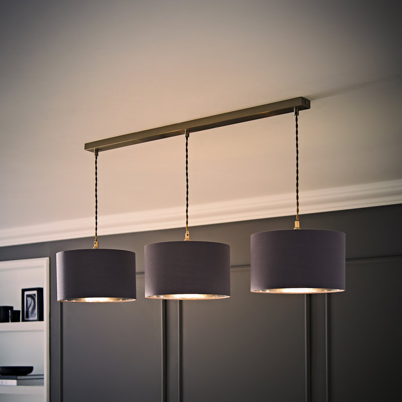 Albeiro 3 - Light Chrome Pendant, Grey