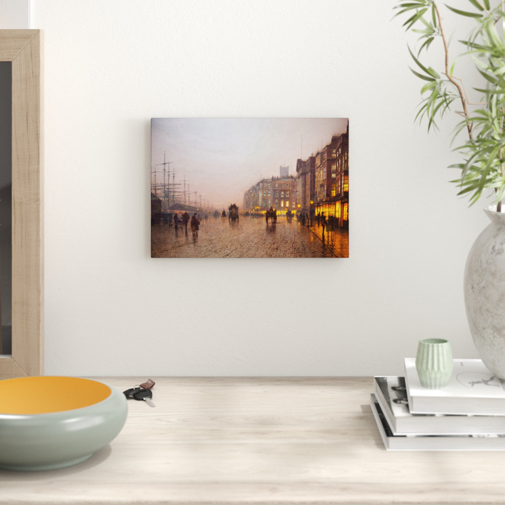 John Atkinson Grimshaw Street Scene - Frameless Print
