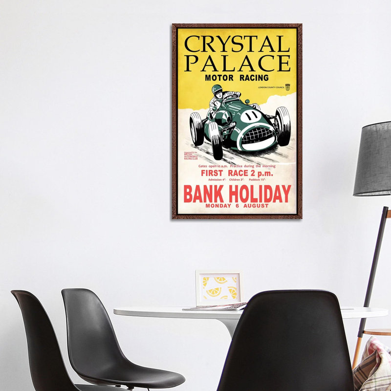 Crystal Palace Racing II by Mark Rogan - Print on Canvas, Classic Brown Wood Framed, 101.6cm H x 66.04cm W x 3.81cm D