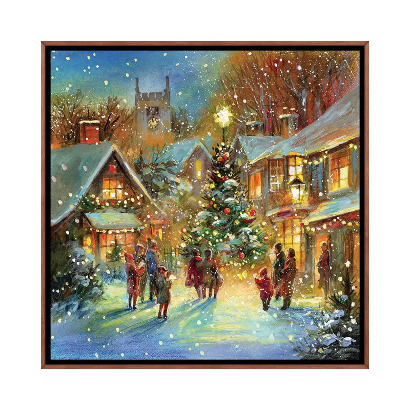 « Evening Carol » par Jim Mitchell-impression, H 26 po x l 26 po x P 1,5 po, Toile avec cadre en bois classique