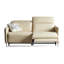 Causeuse-coussin modulaire 100% polyester crème