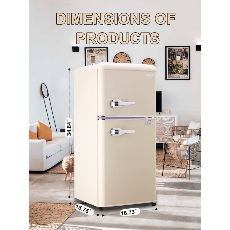 JEREMY CASS 3.5 cu. ft. Compact Refrigerator Mini Fridge in Silver