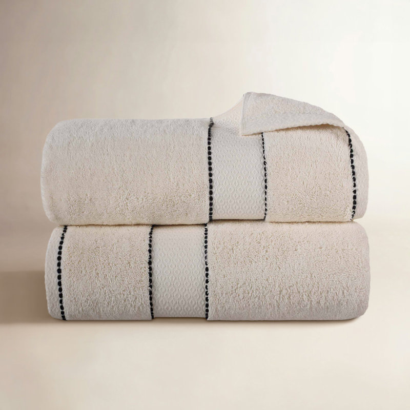 Abrianna Egyptian Giza Cotton Bath Sheet, Ivory
