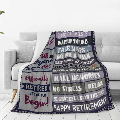 Retirement Gifts for Men 2026, Retirement Party Decorations, Retired Blankets 50"X60", Christmas Birthday Gifts for Dad Papa Grandpa Daddy Coworkers