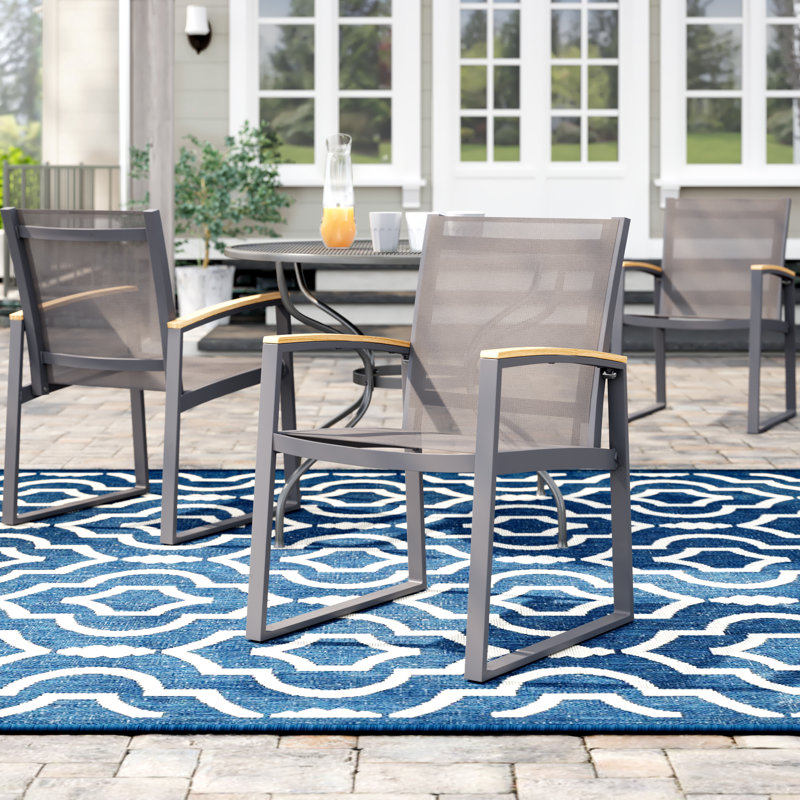 Chaise de patio Aresha, Gris