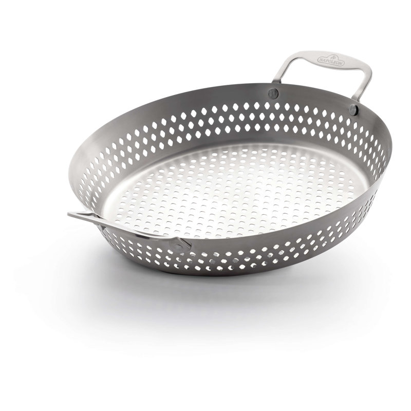 Wok de gril en acier inoxydable