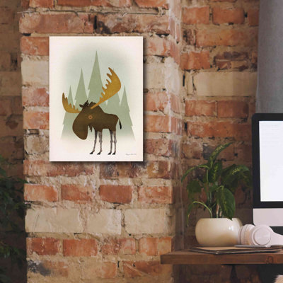 «Forest Moose» par Ryan Fowler, estampe numérique sur toile