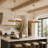  Hylia 1-Light Oversized 33.5" Dimmable Dome Kitchen Island Pendant（1-Set)