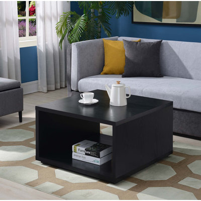 Haught Floor Shelf Coffee Table with Storage