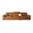 Orange Genuine Leather Modular Sofa-813603856-813603870
