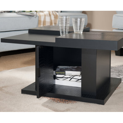 Pedestal Coffee Table with Storage