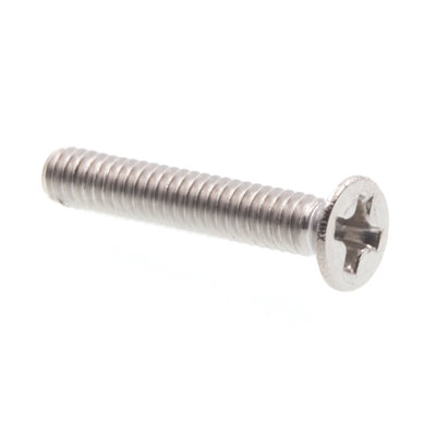 Vis à métaux, métrique, tête plate, embout cruciforme, m2 0,4 x 12 mm (paquet de 10)