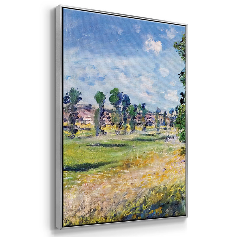 The Promenade, Argenteuil, 1875, reproduction sur toile 3 pièces, Argent