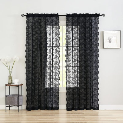 Black See Through Curtains