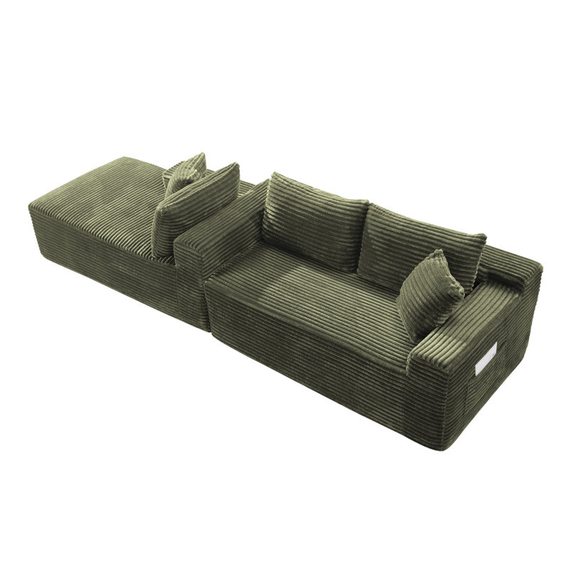 Canapé modulaire 94,5 po Cloud, Green