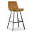 Upholstered Counter Stool with Metal Frame-1803781940