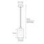 Banti Smoke Glass Vintage style Cable Black 1 - Light Pendant