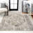 Keesha Bold Distressed Medallion Low-Pile Machine-Washable Green/Cream Rug-1505232328