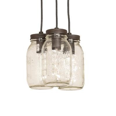 Luminaire suspendu en grappe à 2 lumières