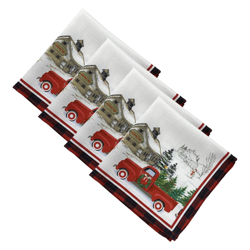 Serviette de table carrée 100% polyester Gambell
