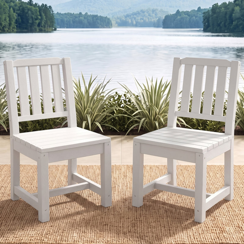 Fauteuil de salle à manger de patio, White