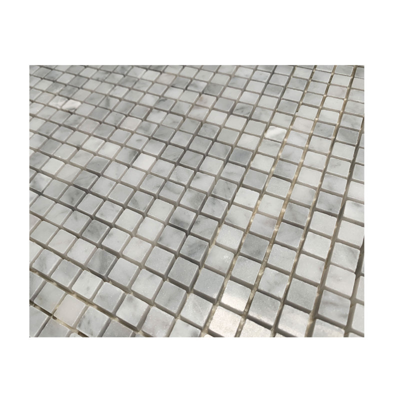 Carreau de mosaïque mural en marbre 0,37 po x 0,37 po