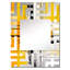Miroir mural Posell - Abstract Collages MIR131676-1907086993