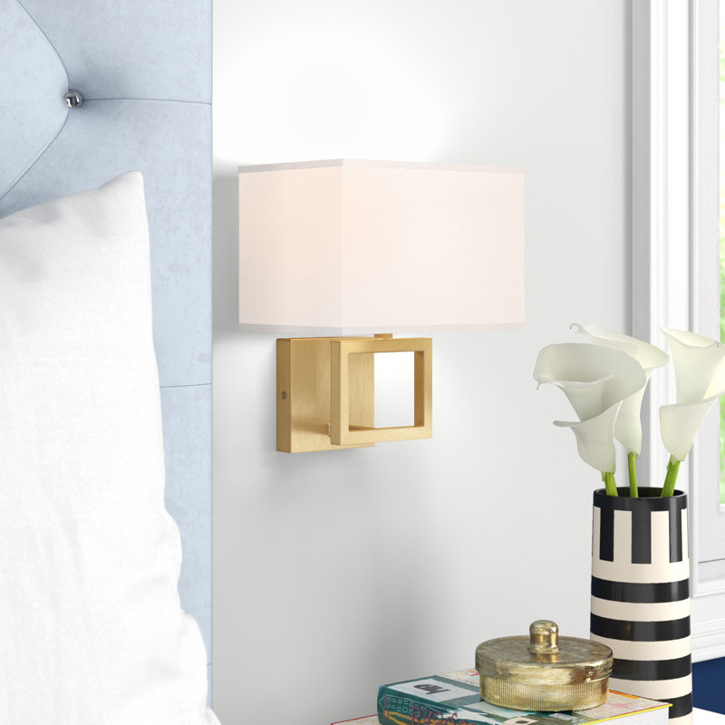Caitlyn 1-Light Dimmable Candle Wall Light in Satin Gold, Satin Gold