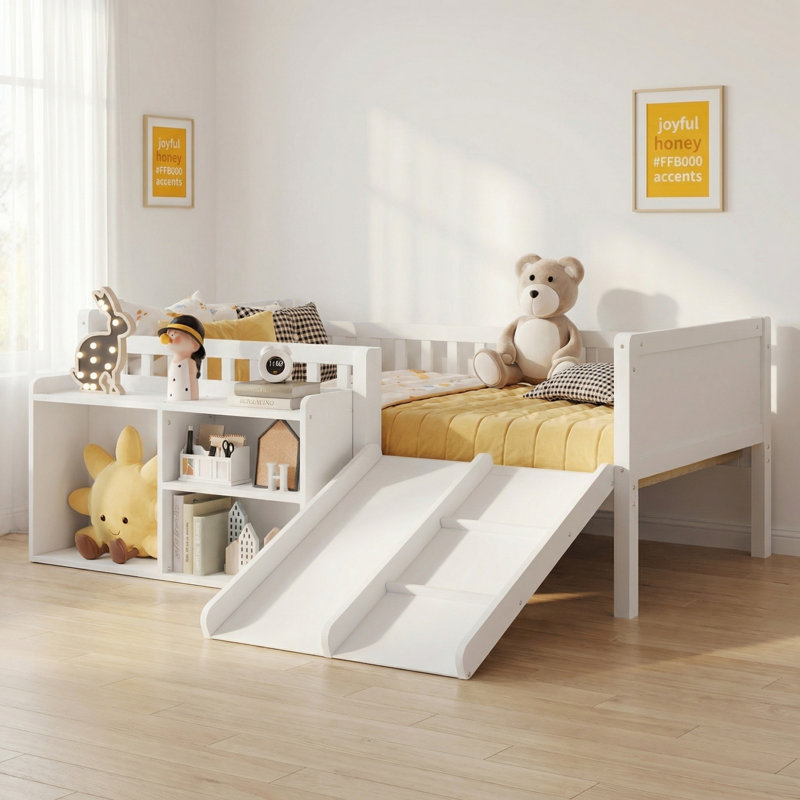 Lit simple mezzanine bas