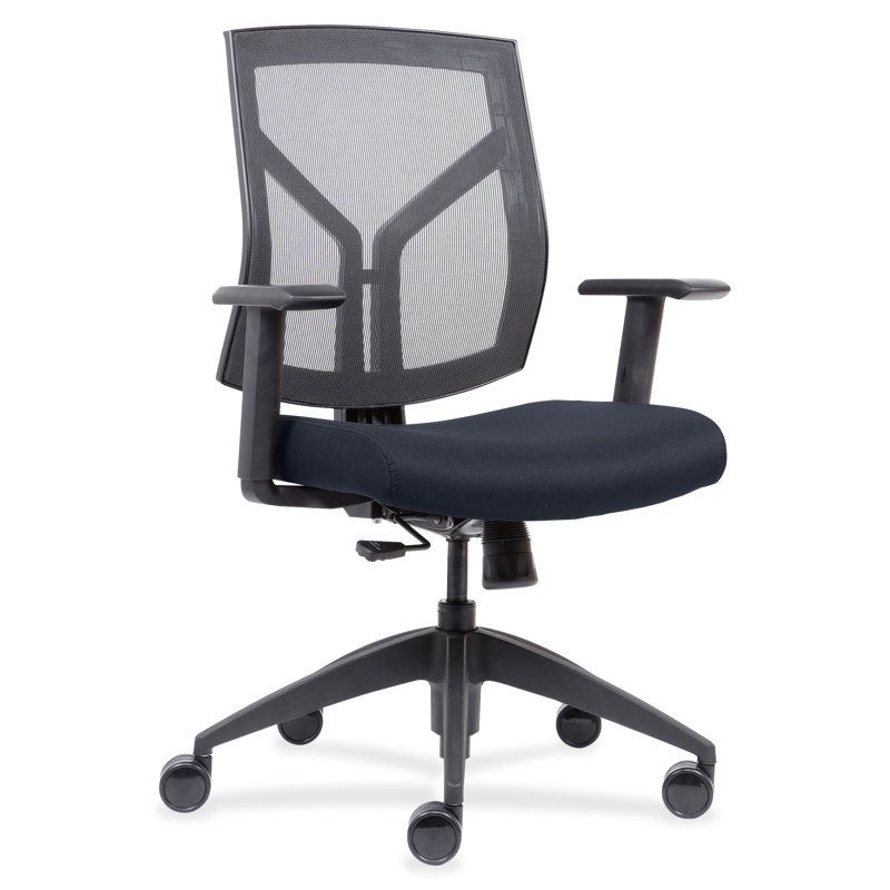 Polyester Blend Task Chair, Dark Blue