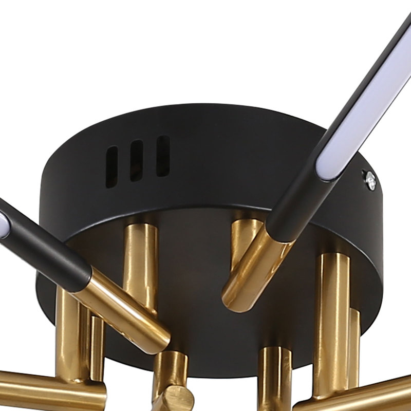 Plafonnier moderne 8 lumières, plafonnier encastré