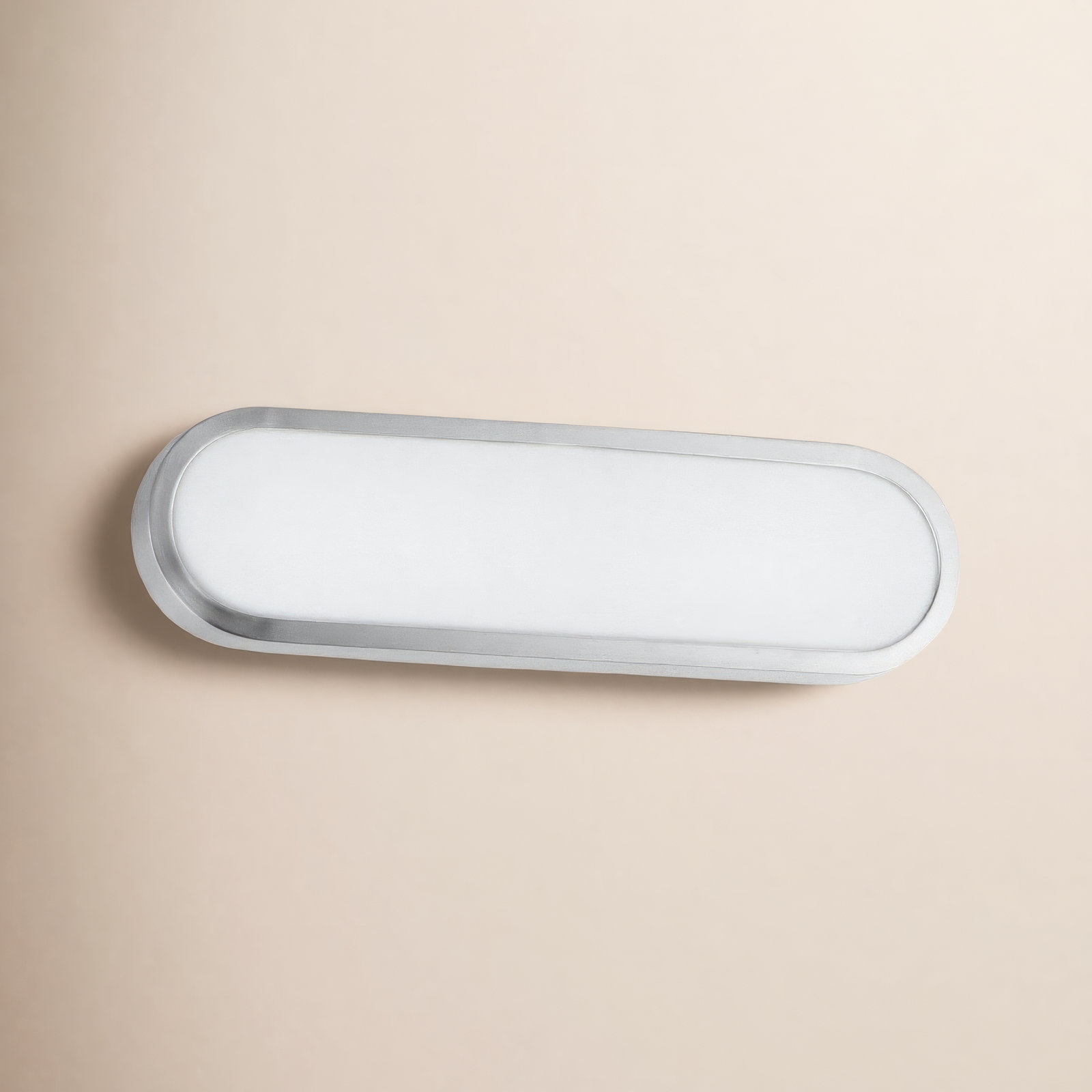 Single Dimmable LED Bath Bar, White/Satin Nickel