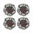 Ouroboros Round Beaded Placemat Smooth