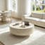 Table basse ronde avec base robuste