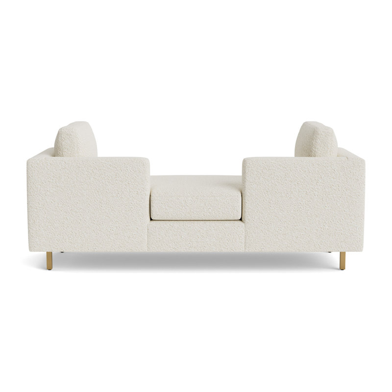 Hunter Bench, Berber - Cream, Brushed Brass