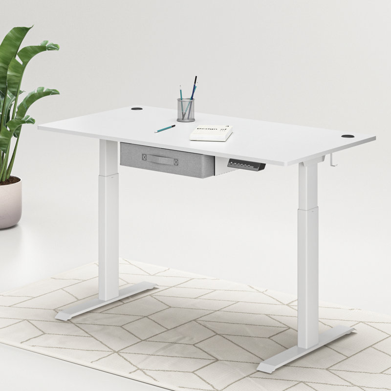 Bureau debout à hauteur réglable Daejha, Blanc