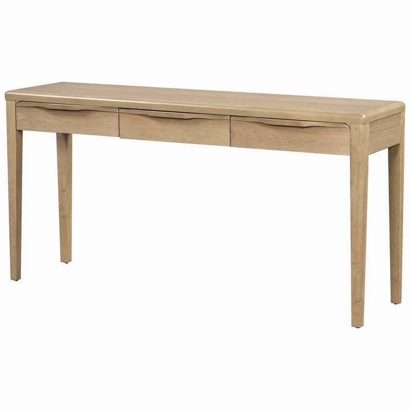 Console à 3 tiroirs, Naturel