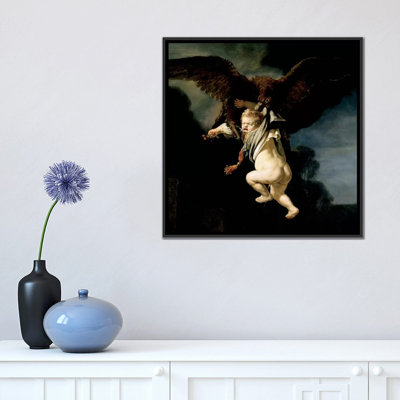 "The Abduction of Ganymede" by Rembrandt Painting Print on Wrapped Canvas
