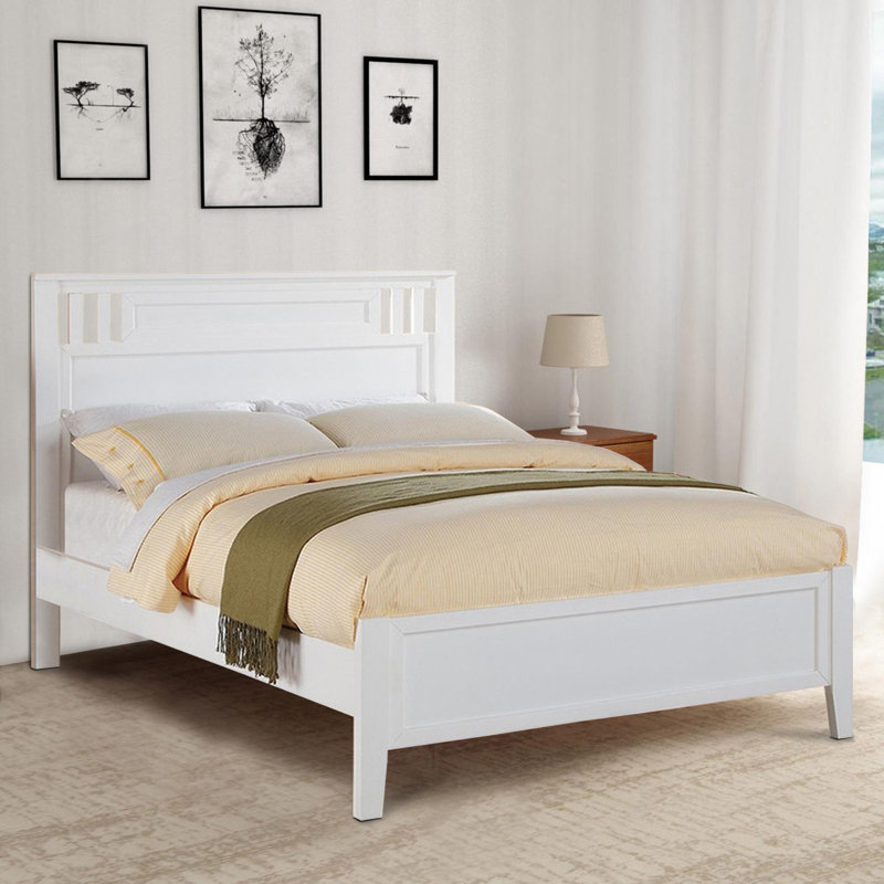 Lit standard Julchen, Double, Blanc