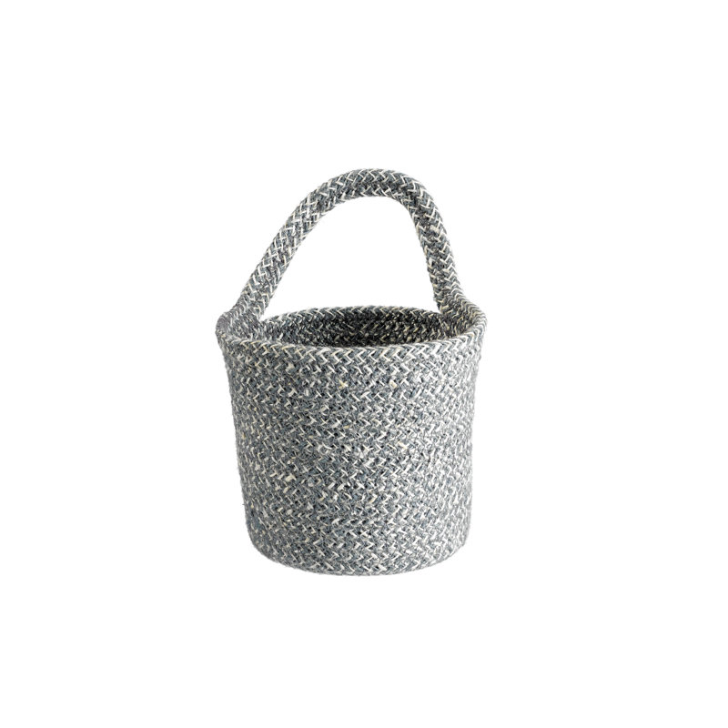 Panier en jute Berkey, H 5,2 po x l 4,8 po x P 4,6 po, Ardoise
