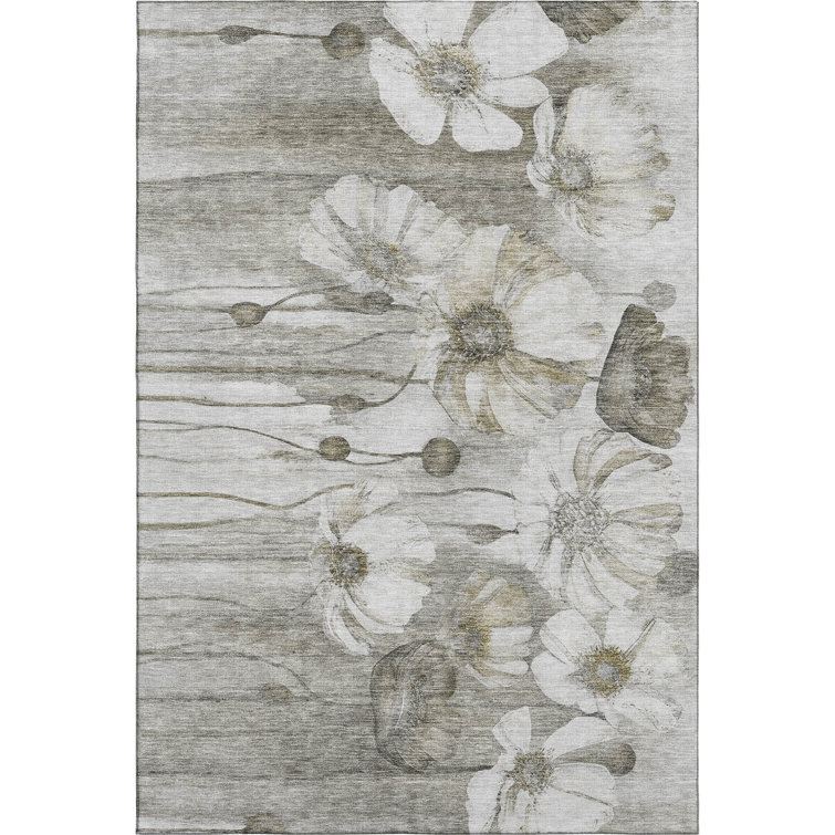 Premium Machine Washable Prisco Taupe Rug