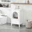 Meuble-lavabo de 20 po avec lavabo, armoire de salle de bain avec porte en verre à fermeture douce, tiroir-287721479