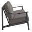Canapé d'extérieur Terrace en aluminium graphite carbone