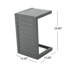 Table moderne en gris - aluminium, pour les meubles en aluminium