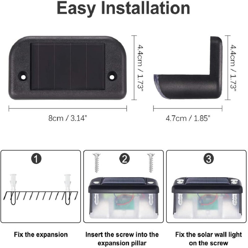Solar Powered Integrated LED Deck Light Pack
