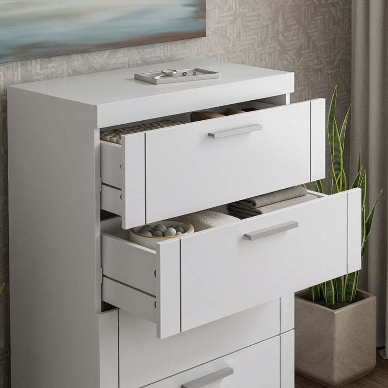 Kimberley 4 Drawer Chest of Drawers, White