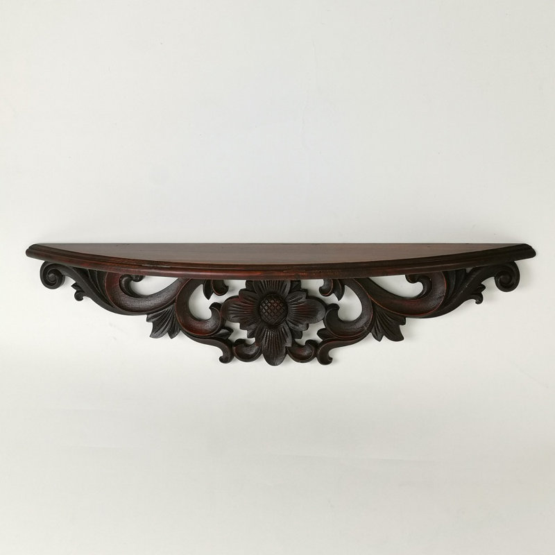 Tablette d'appoint Doby, Brun