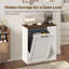 Armoire à poubelle inclinable 10 gallons, compartiment à déchets caché avec compartiment de recyclage des bouteilles