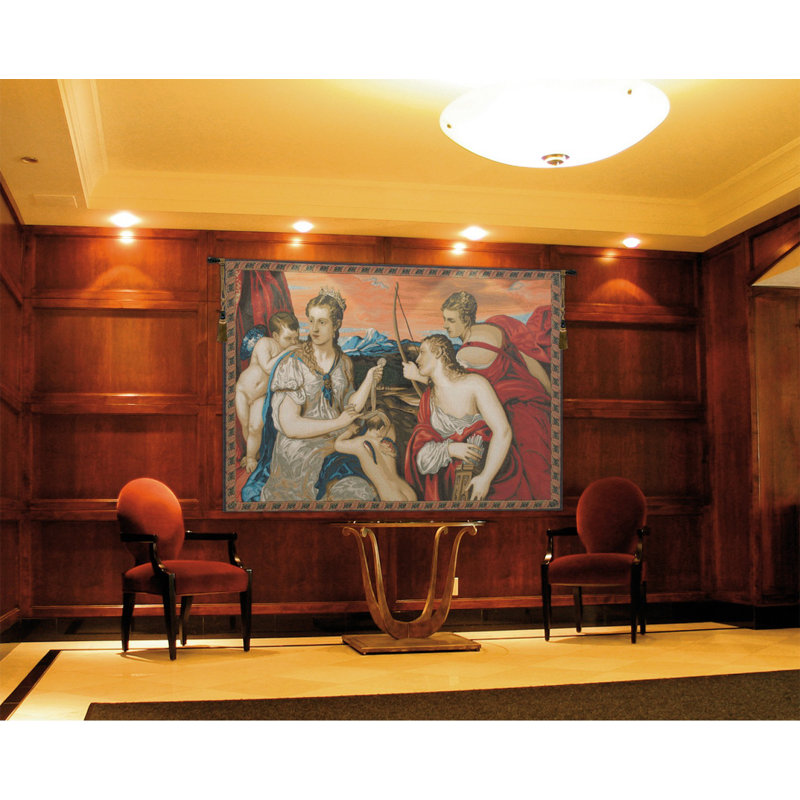 Loom Woven Cotton Blend Wall Hanging, 50" H x 72" W x 0.1" D