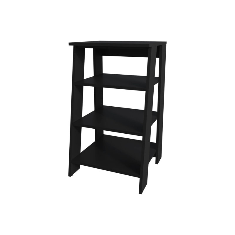 Freestanding Black Bathroom Shelf For Efficient Storage Of Essentials With 4 Design